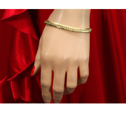 Złoty zestaw naszyjnik + bransoletka 585/14k na prezent