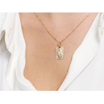 Złoty medalik dla kobiety i dzieci na prezent