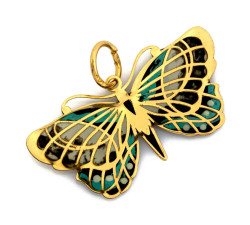 Złota przywieszka ze zwierzęcym motywem