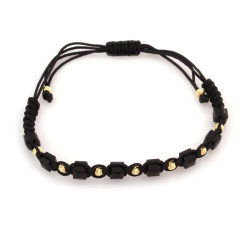 Złota bransoletka z cyrkoniami na prezent