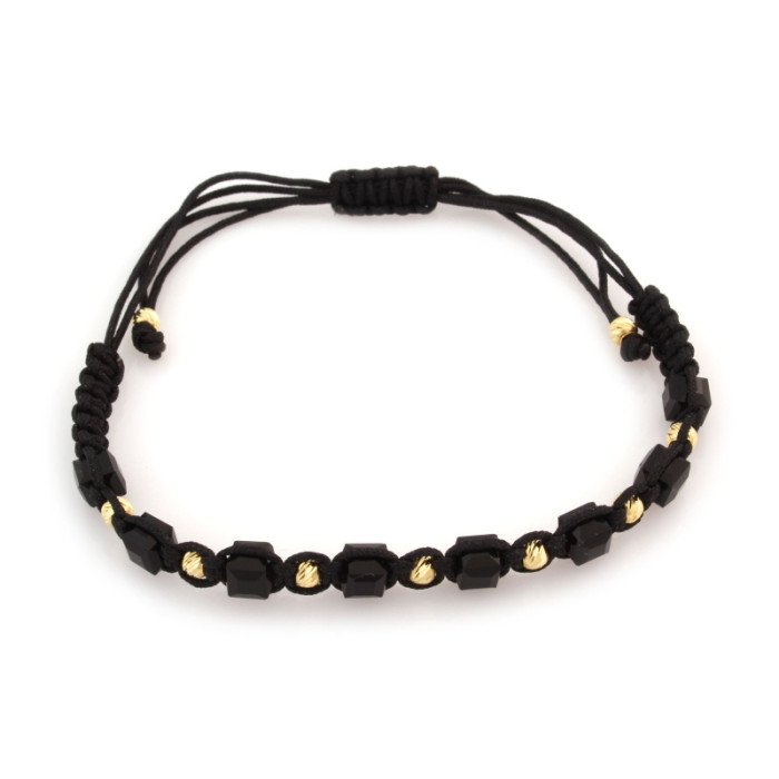 Złota bransoletka z cyrkoniami na prezent