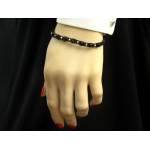 Złota bransoletka z cyrkoniami na prezent