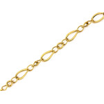 Bransoletka z żółtego złota, szerokość 10 mm