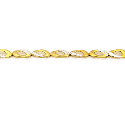 Złota bransoletka 375/9k, elegancki elementowy wzór