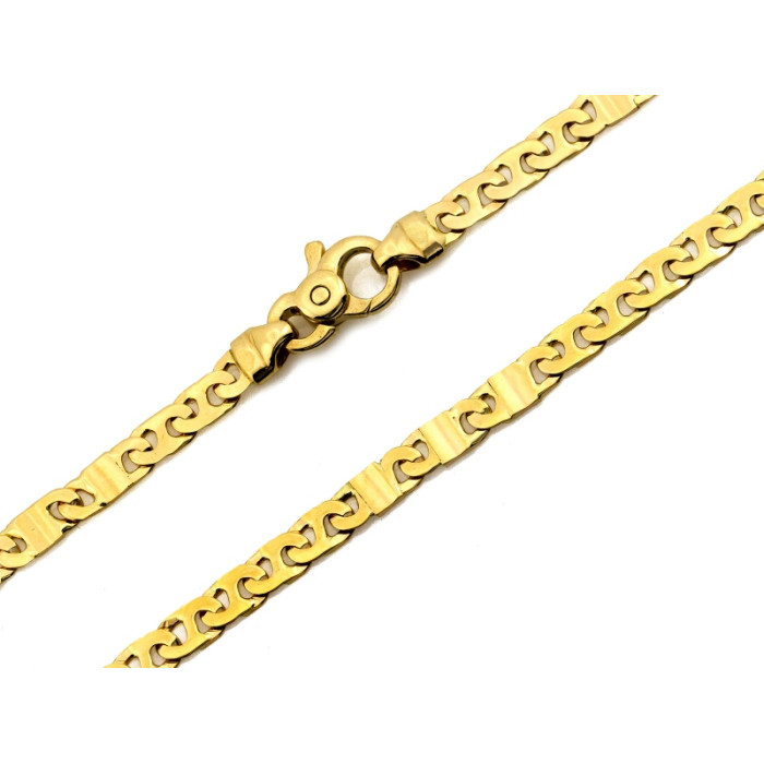 Złoty łańcuszek elementowy pełny