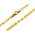 Złoty łańcuszek elementowy pełny