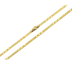 Złoty łańcuszek elementowy pełny