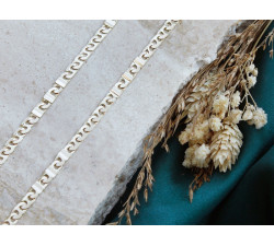 Złoty łańcuszek elementowy pełny