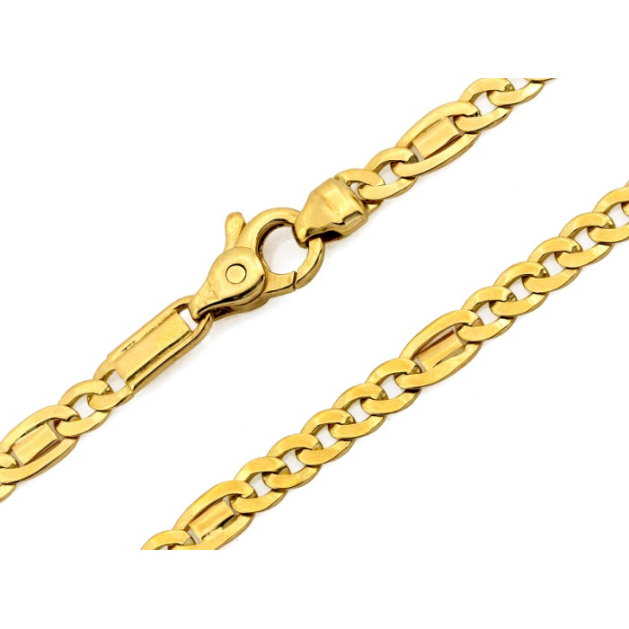 Gruby złoty łańcuch oryginalna pancerka uniwersalny