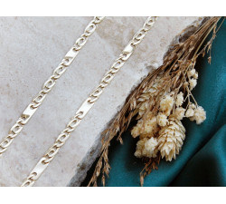 Złoty łańcuszek pełny dla mężczyzny i kobiety