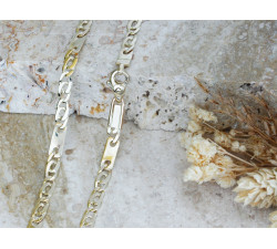 Złoty łańcuszek pełny dla mężczyzny i kobiety