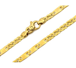 Złoty łańcuszek elementowy 4mm