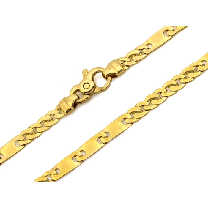 Złoty łańcuszek elementowy 4mm