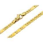 Złoty łańcuszek elementowy 4mm