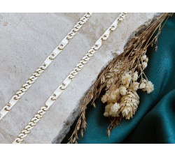 Złoty łańcuszek elementowy 4mm