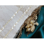 Złoty łańcuszek elementowy 4mm