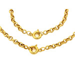 Komplet złoty gruby splot pleciony