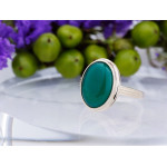 Złoty pierścionek z agatem