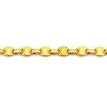 Złota bransoletka 19 cm z elementami