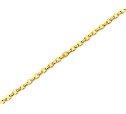 Złota bransoletka 19 cm z elementami