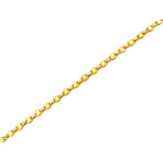 Złota bransoletka 19 cm z elementami
