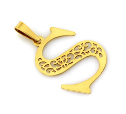 Złota przywieszka - litera w eleganckim wydaniu 585/14k