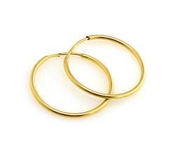 Złote kolczyki wiszące 375 koła 20mm