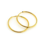 Złote kolczyki wiszące 375 koła 20mm