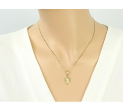 złota zawieszka bez kamieni