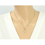 złota zawieszka bez kamieni