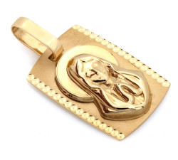 złota zawieszka bez kamieni