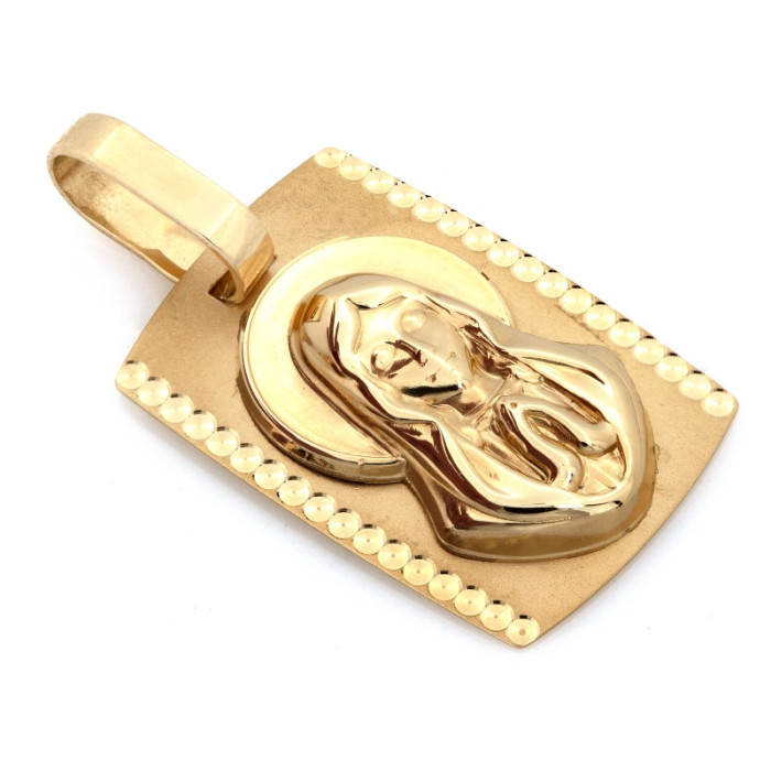 złota zawieszka bez kamieni