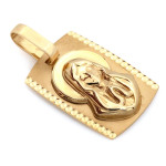 złota zawieszka bez kamieni