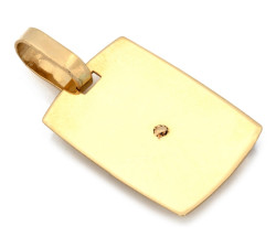 złota przywieszki bez cyrkonii