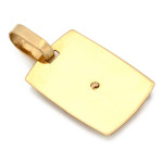 złota przywieszki bez cyrkonii