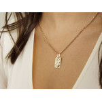 gładka złota zawieszka