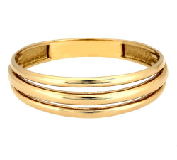 Pierścionek Eternity w żółtym złocie, klasyczny design