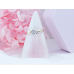 Złoty pierścionek z cyrkonią, 375/9k