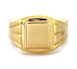 Złoty pierścionek męski do grawerowania