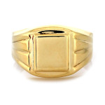 Złoty pierścionek męski do grawerowania