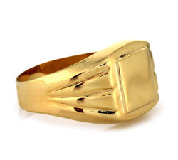 Złoty pierścionek męski do grawerowania