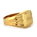 Złoty pierścionek męski do grawerowania