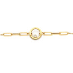 Złota bransoletka 585 szerokość 11.2 mm