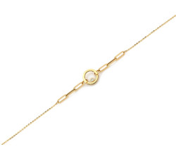 Złota bransoletka 585 szerokość 11.2 mm