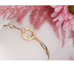 Złota bransoletka 585 szerokość 11.2 mm