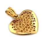 złota zawieszka bez kamieni