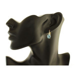 Złoty komplet biżuterii z topazem - elegancka ozdoba na prezent