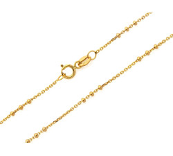 Złoty łańcuszek na chrzest i komunię