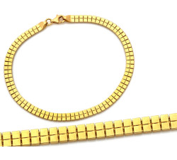 Złota bransoletka 4mm na prezent dla kobiety