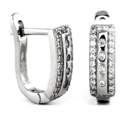 srebrne kolczyki angielskie